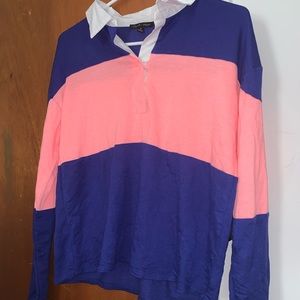 Pink and blue long sleeve